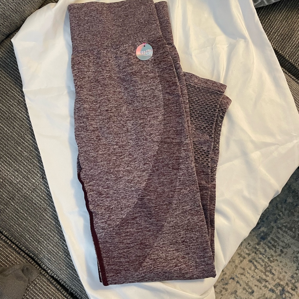 Pink branded high waist leggings